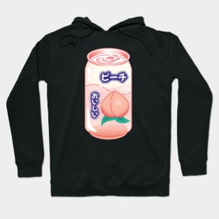 Peach Soda Can Japanese Soft Drink Kawaii Soft Pastel Pop Art Retro Summer Vibe Hoodie